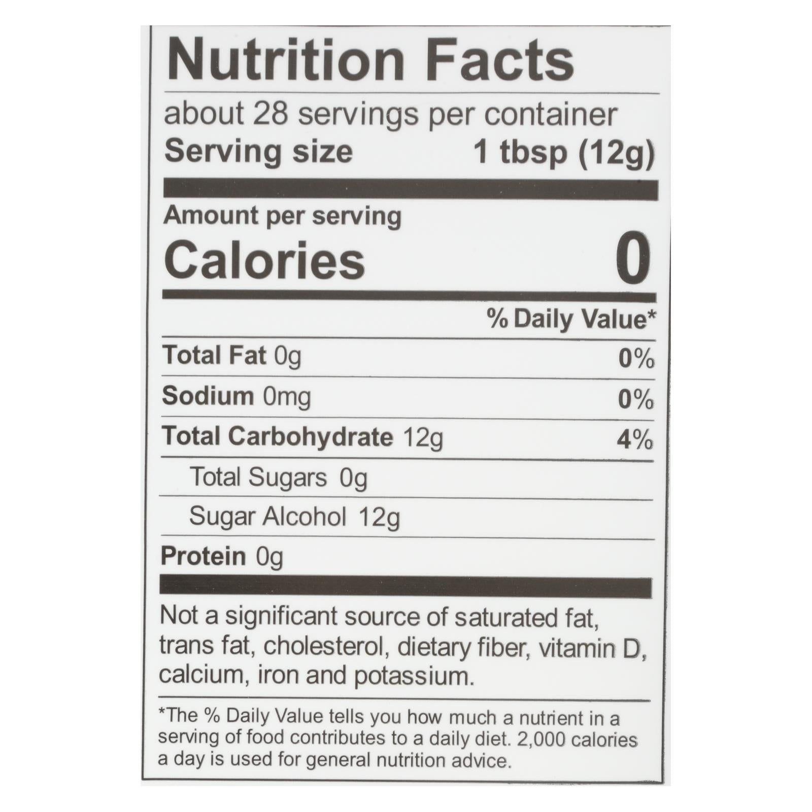 Wholesome Sweeteners Sweetener - All Natural - Calorie Free - Zero - Pouch - 12 Oz - Case Of 8 - GreatEagleInc