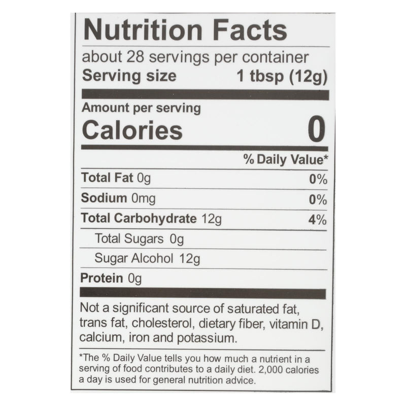 Wholesome Sweeteners Sweetener - All Natural - Calorie Free - Zero - Pouch - 12 Oz - Case Of 8 - GreatEagleInc