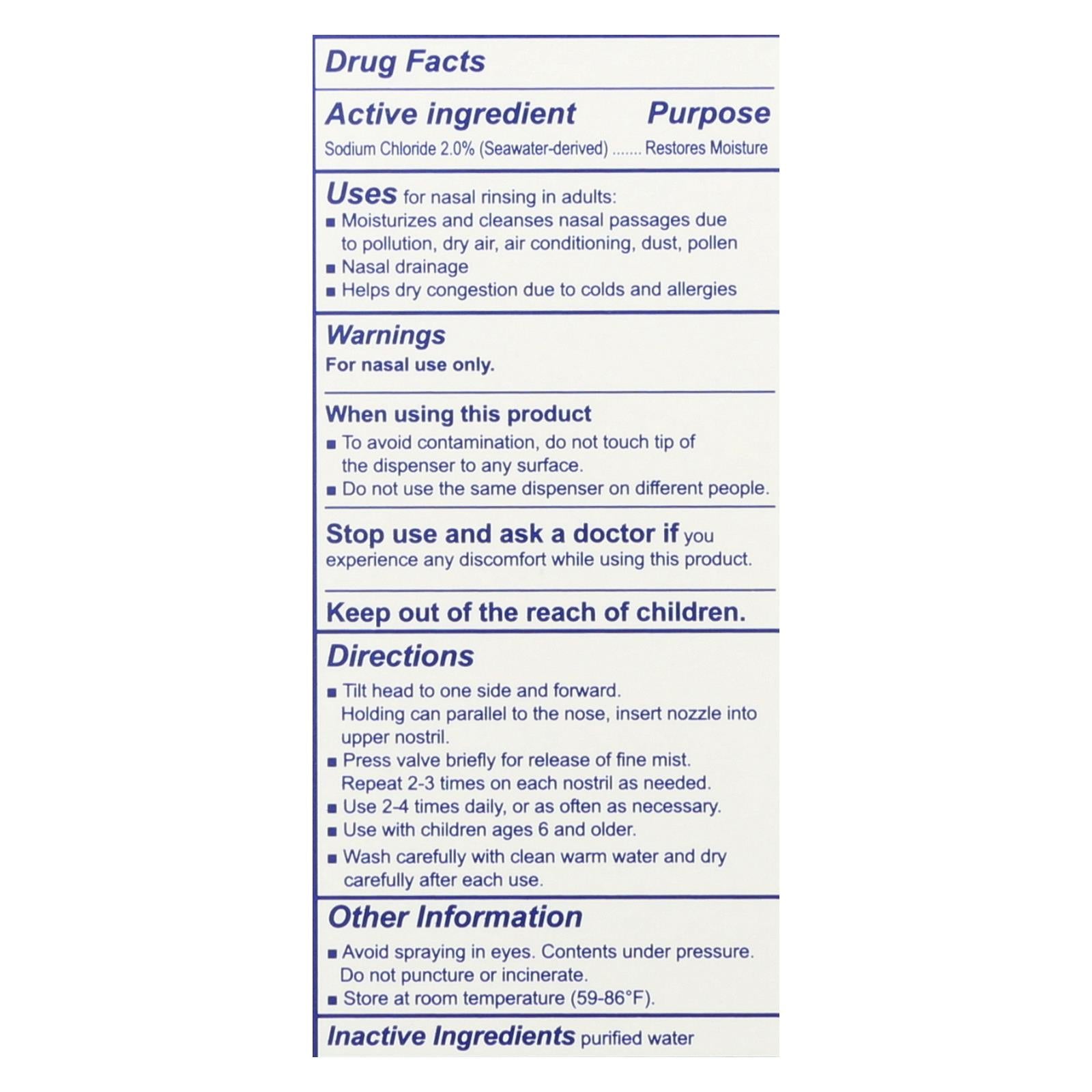 Ancient Secrets Breathe Again Nasal Spray - 3.38 Fl Oz - GreatEagleInc