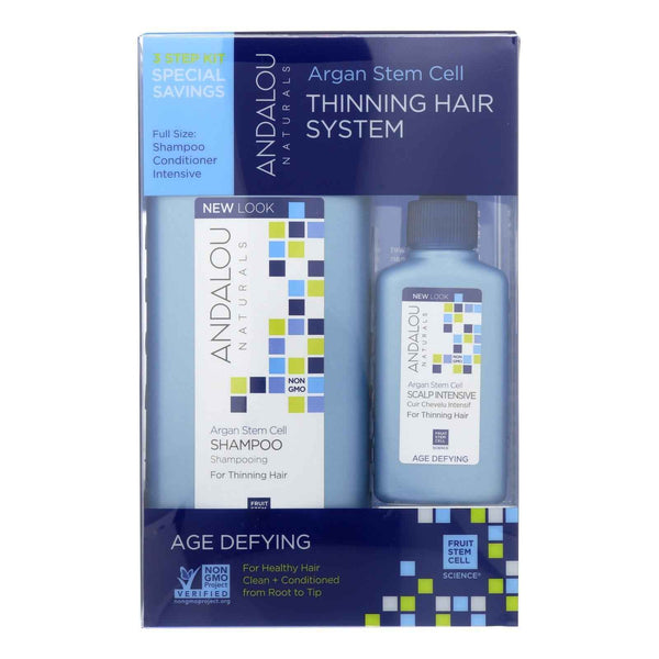 Andalou Naturals Thinning Hair System With Argan Fruit Stem Cells - 3 Pieces Default Title