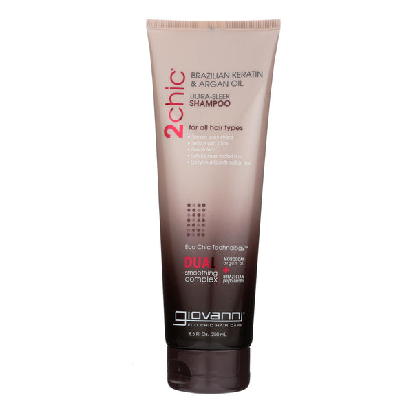 Giovanni 2chic Ultra-sleek Shampoo With Brazilian Keratin And Argan Oil - 8.5 Fl Oz - GreatEagleInc