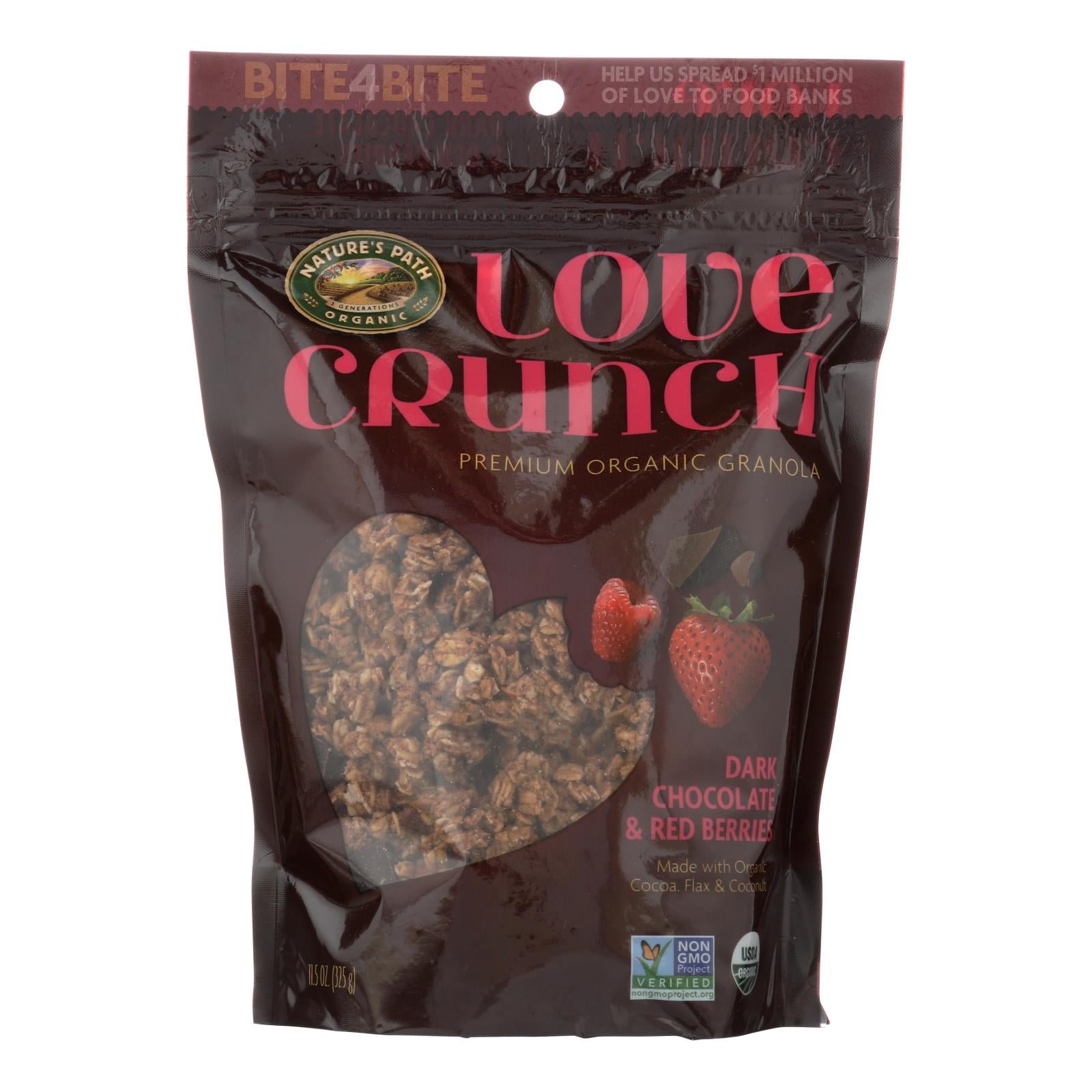 Nature's Path Love Crunch - Ark Chocolate And Red Berries - Case Of 6 - 11.5 Oz. - GreatEagleInc