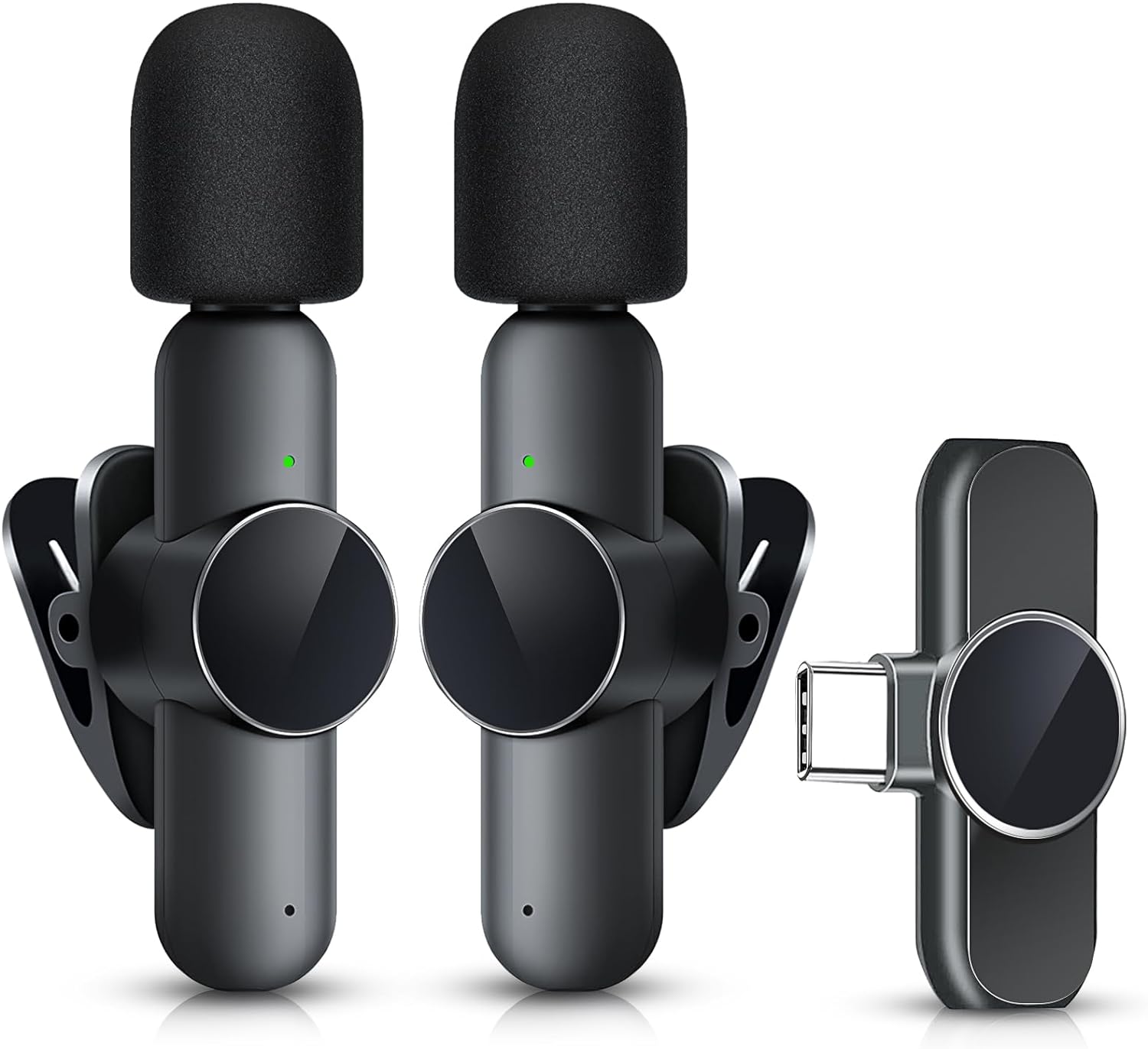 New Wireless Lavalier Microphone Portable Audio Video Recording Mini Mic - GreatEagleInc