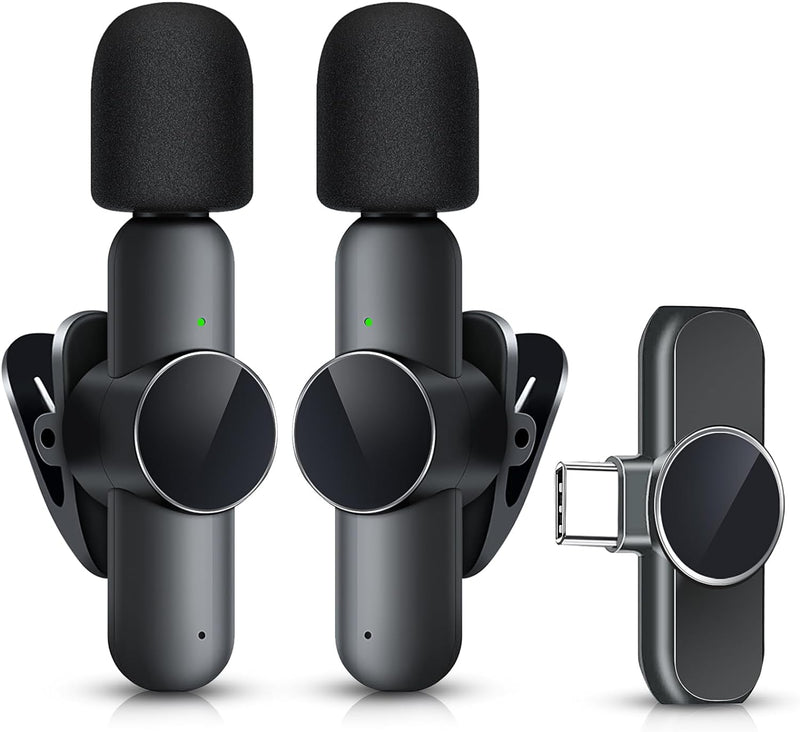 New Wireless Lavalier Microphone Portable Audio Video Recording Mini Mic - GreatEagleInc