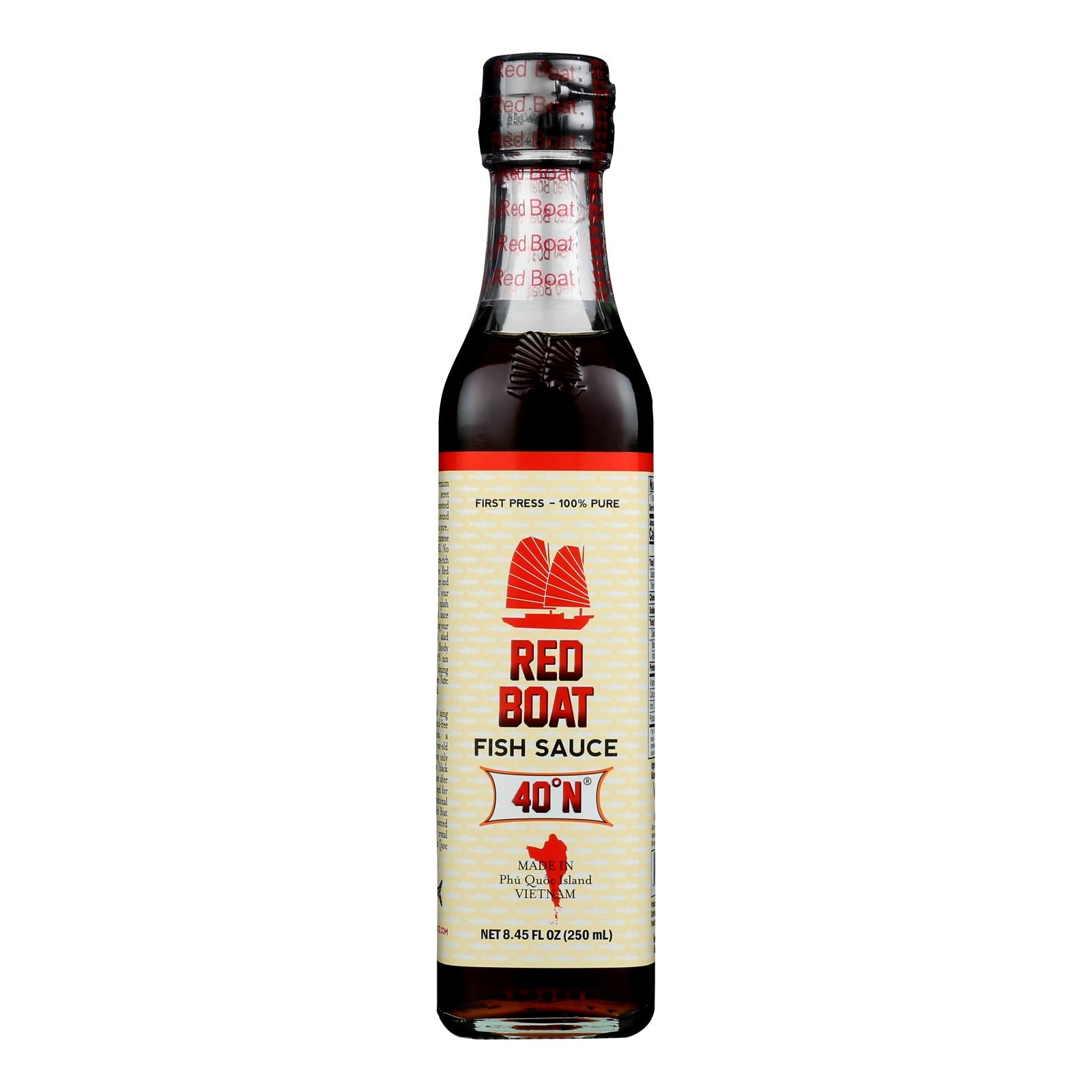 Red Boat Fish Sauce Premium Fish Sauce - Case Of 6 - 250 Ml - GreatEagleInc
