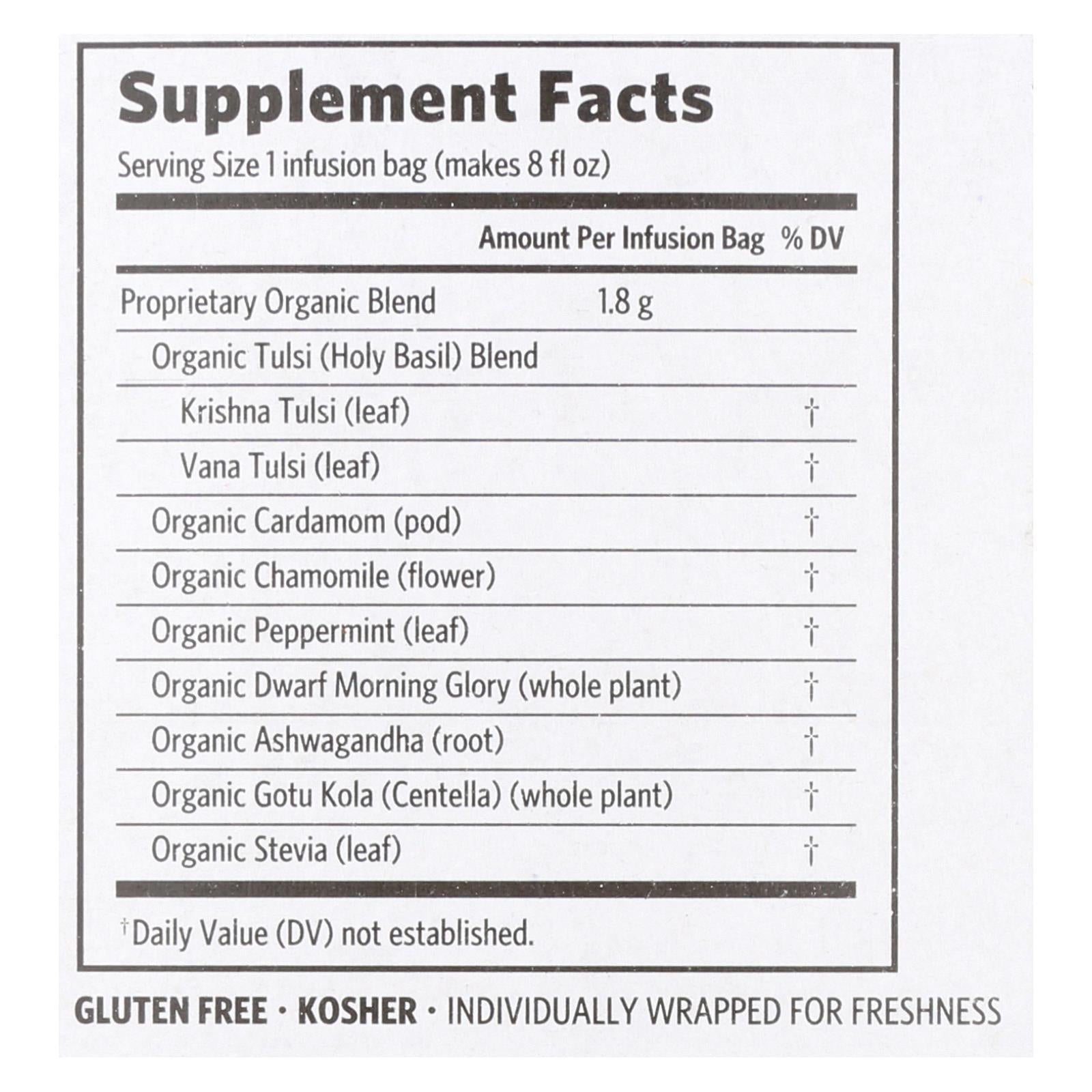 Organic India Tulsi True Wellness Sleep Tea - 18 Tea Bags - Case Of 6 - GreatEagleInc