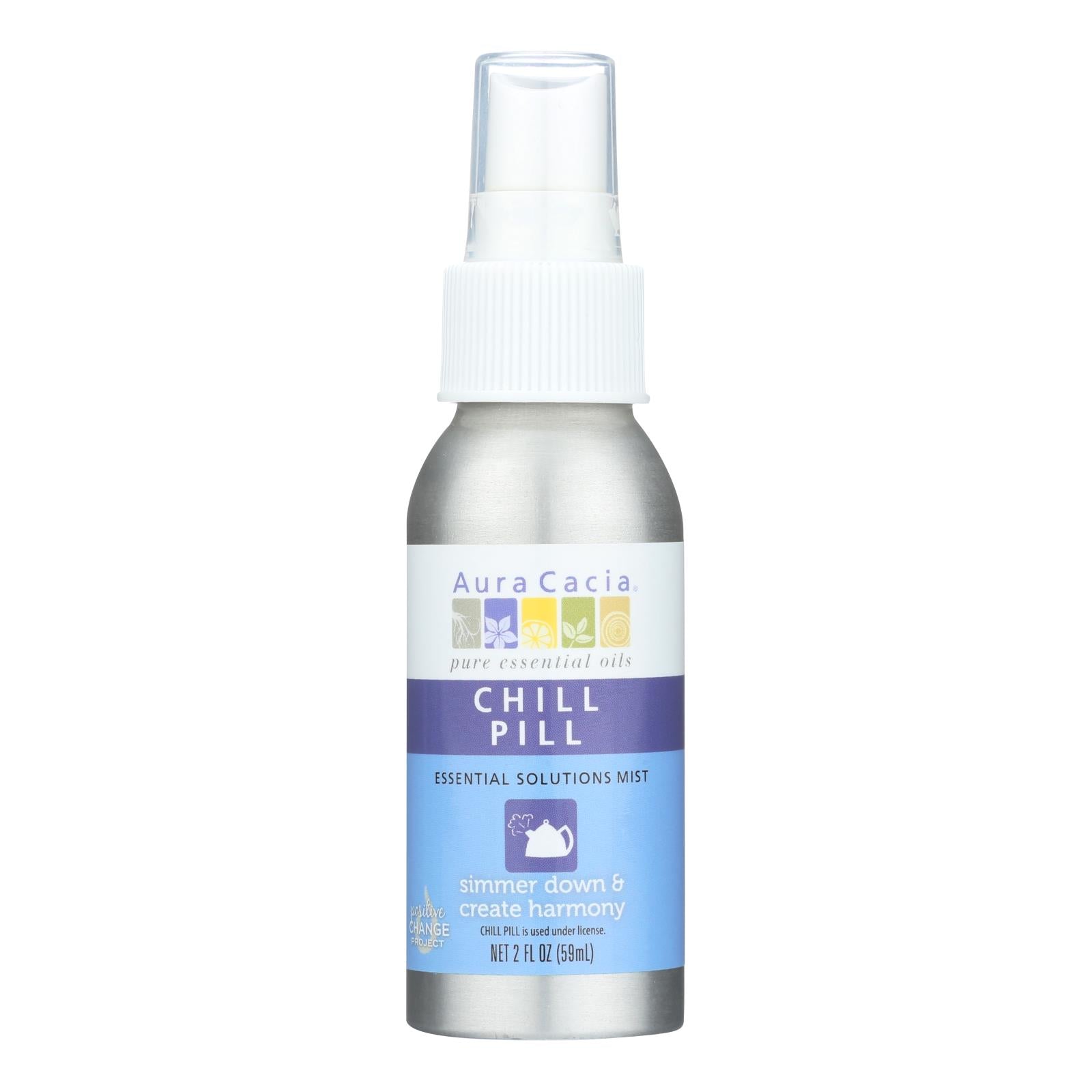 Aura Cacia - Essential Solutions Mist Chill Pill - 2 Fl Oz - GreatEagleInc