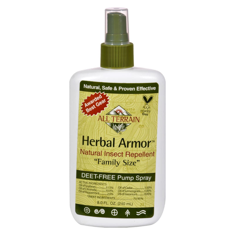 All Terrain - Herbal Armor Natural Insect Repellent Family Size - 8 Fl Oz - GreatEagleInc
