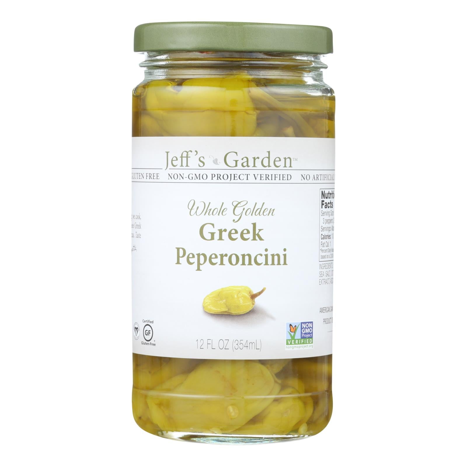 Jeff's Natural Jeff's Natural Greek Pepperoncini - Pepperoncini - Case Of 6 - 12 Oz. - GreatEagleInc