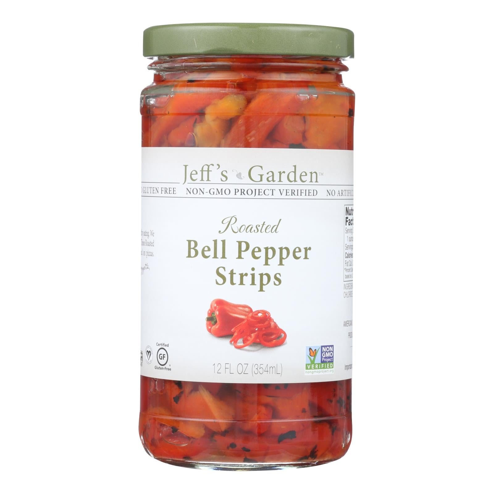 Jeff's Natural Jeff's Natural Bell Pepper Strip - Bell Pepper Strips - Case Of 6 - 12 Oz. - GreatEagleInc