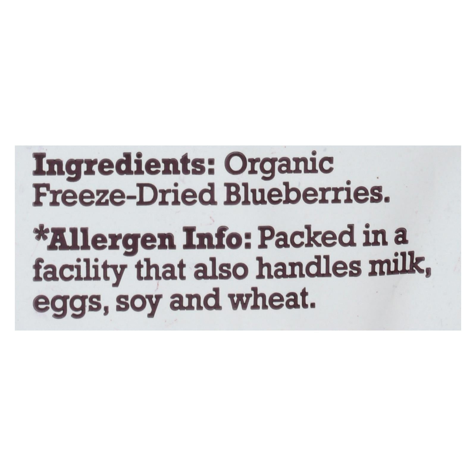 Natierra Fruit - Organic - Freeze Dried - Blueberries - 1.2 Oz - Case Of 12 - GreatEagleInc