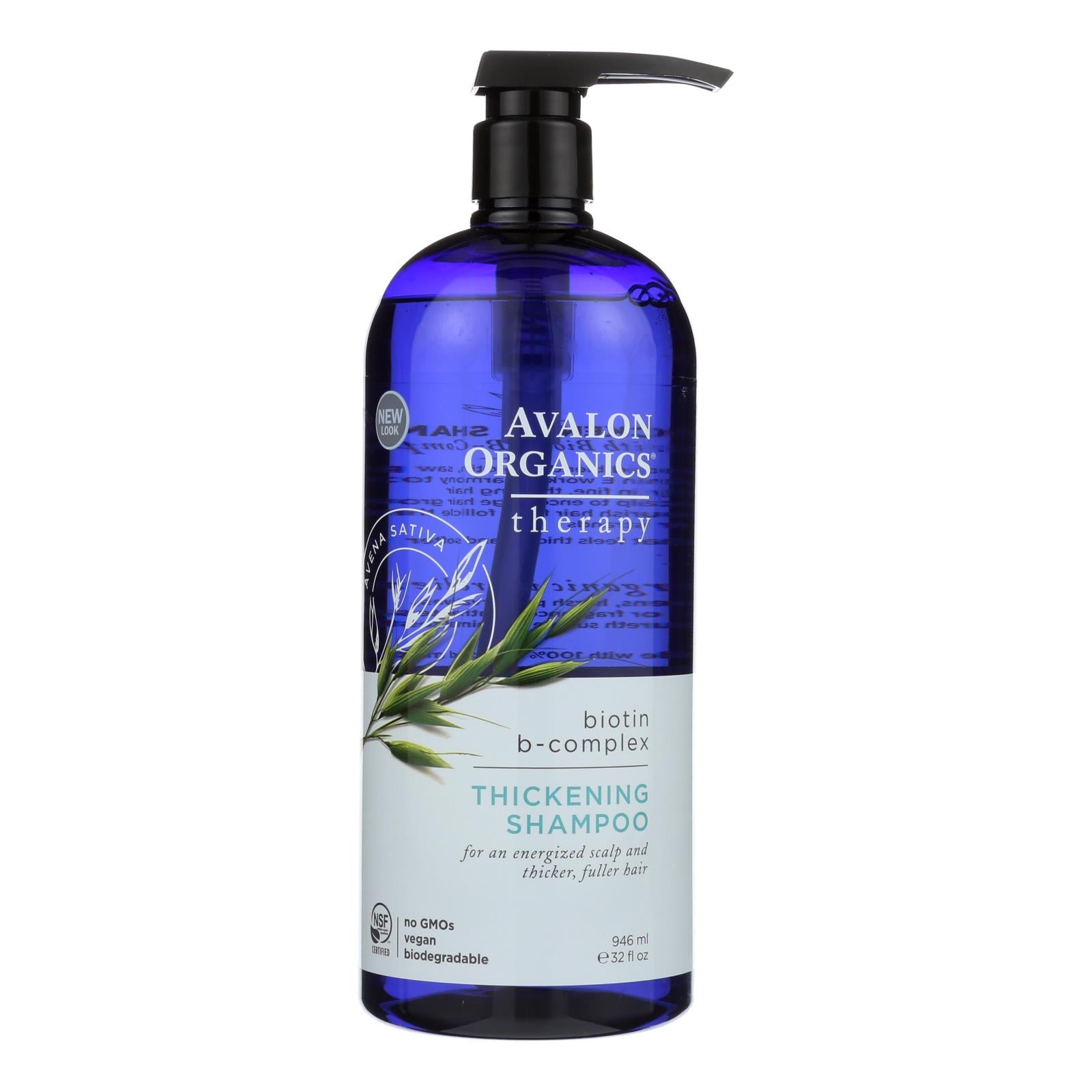Avalon Shampoo - Organic Biotin-b Complex - 32 Oz - GreatEagleInc