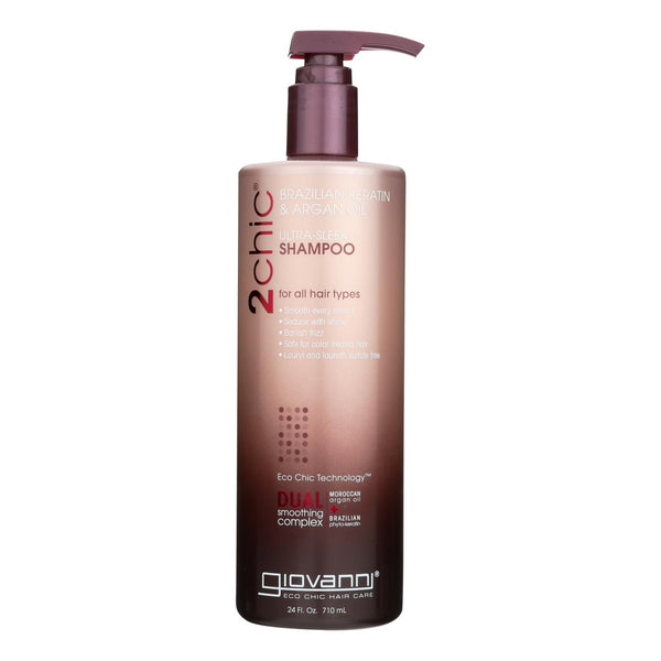 Giovanni Hair Care Products Shampoo - 2chic Keratin And Argan - 24 Fl Oz - Eco-Friendly Home & Grocery