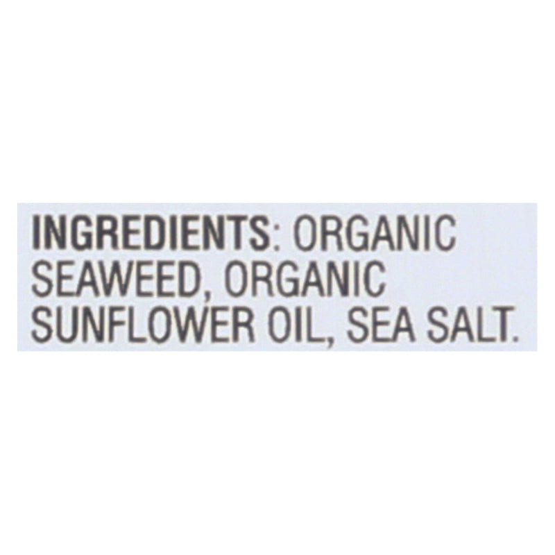 Gimme Organic Seaweed Chips - Sea Salt - Case Of 12 - 0.35 Oz. - GreatEagleInc
