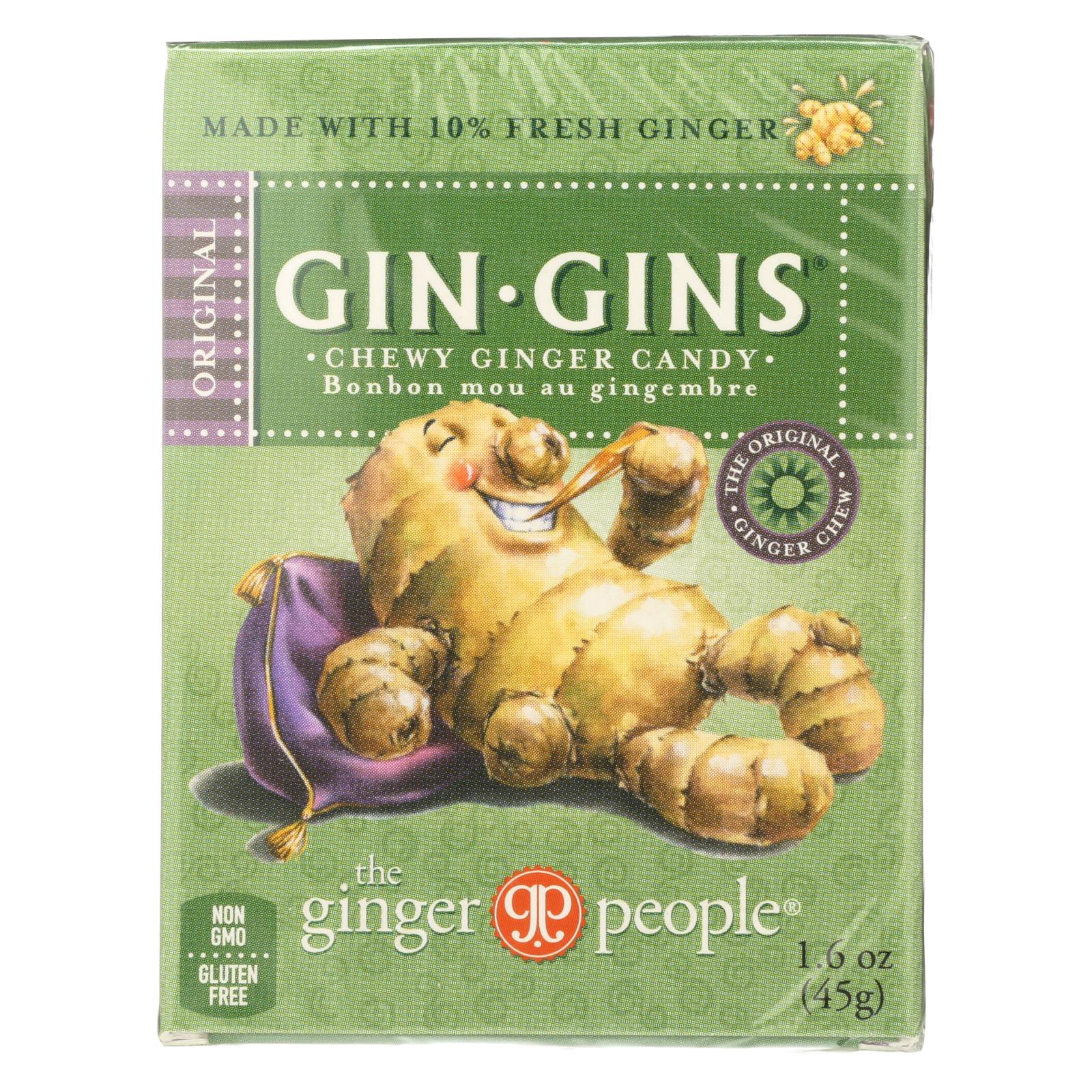 Ginger People Gingins Chewy Original Travel Packs - Case Of 24 - 1.6 Oz - GreatEagleInc