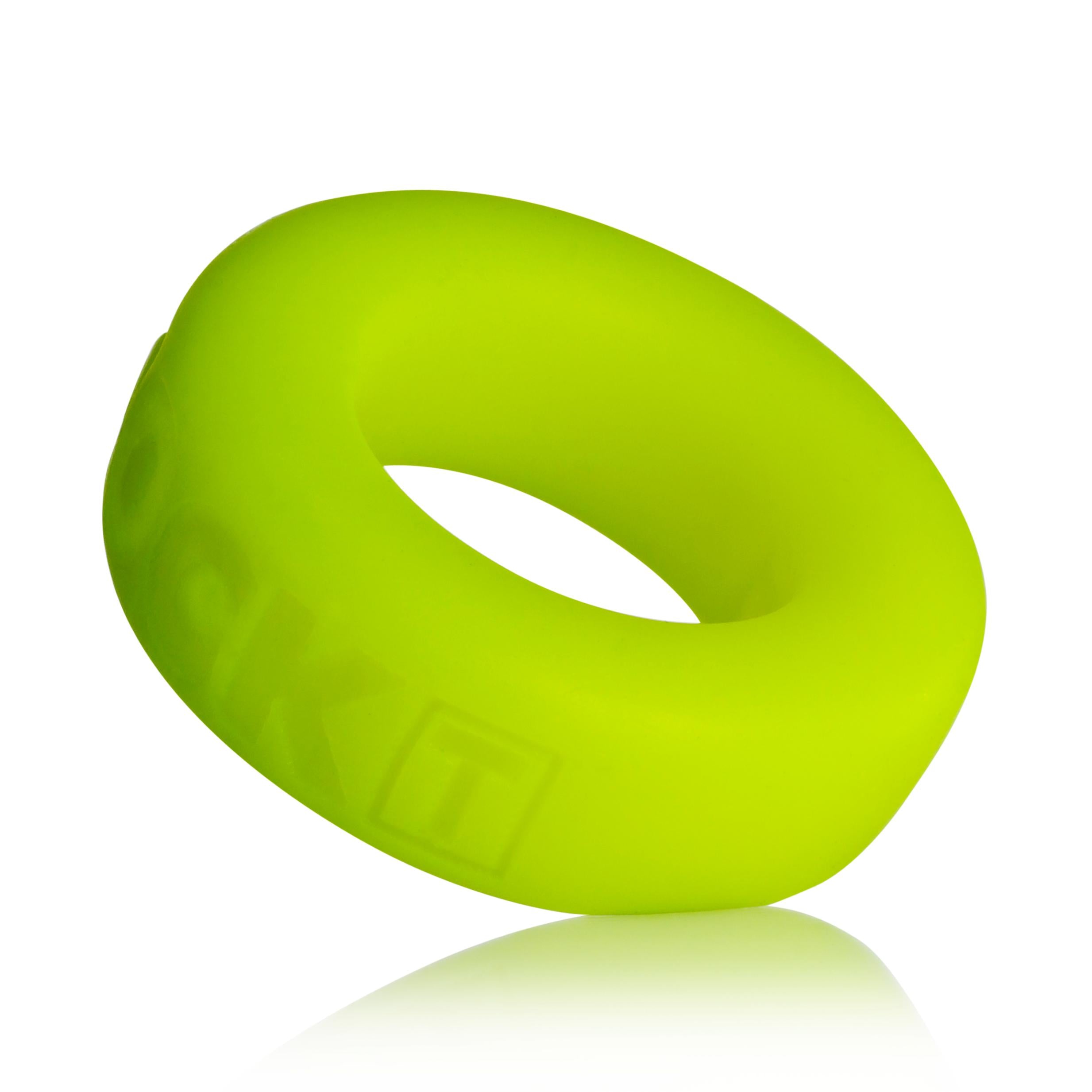 Cock T Small Comfort Cockring by Atomic Jock - Acid Yellow - GreatEagleInc