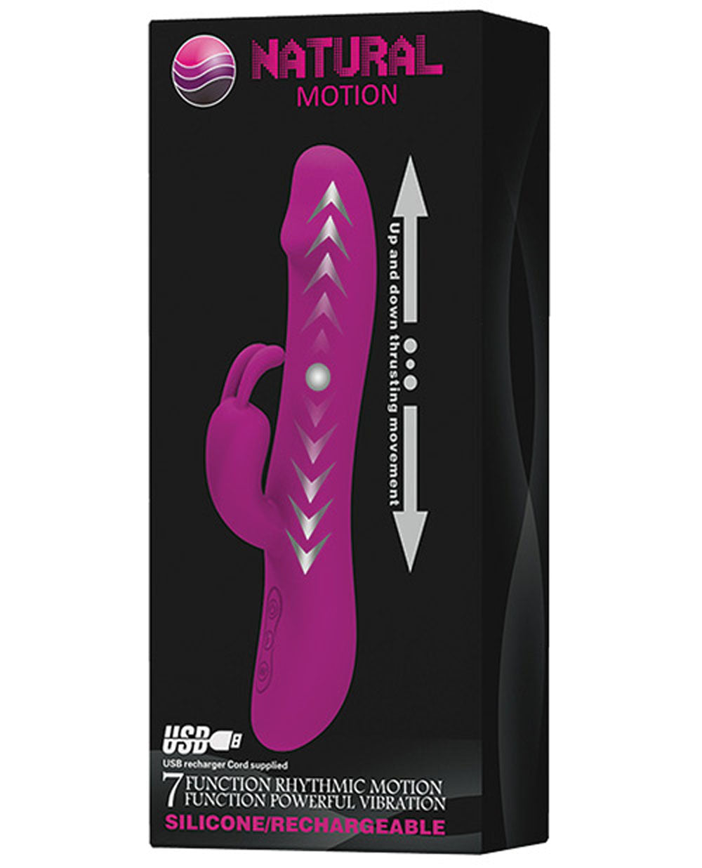 Pretty Love Natural Motion Thrusting Rabbit - 7 Function - GreatEagleInc