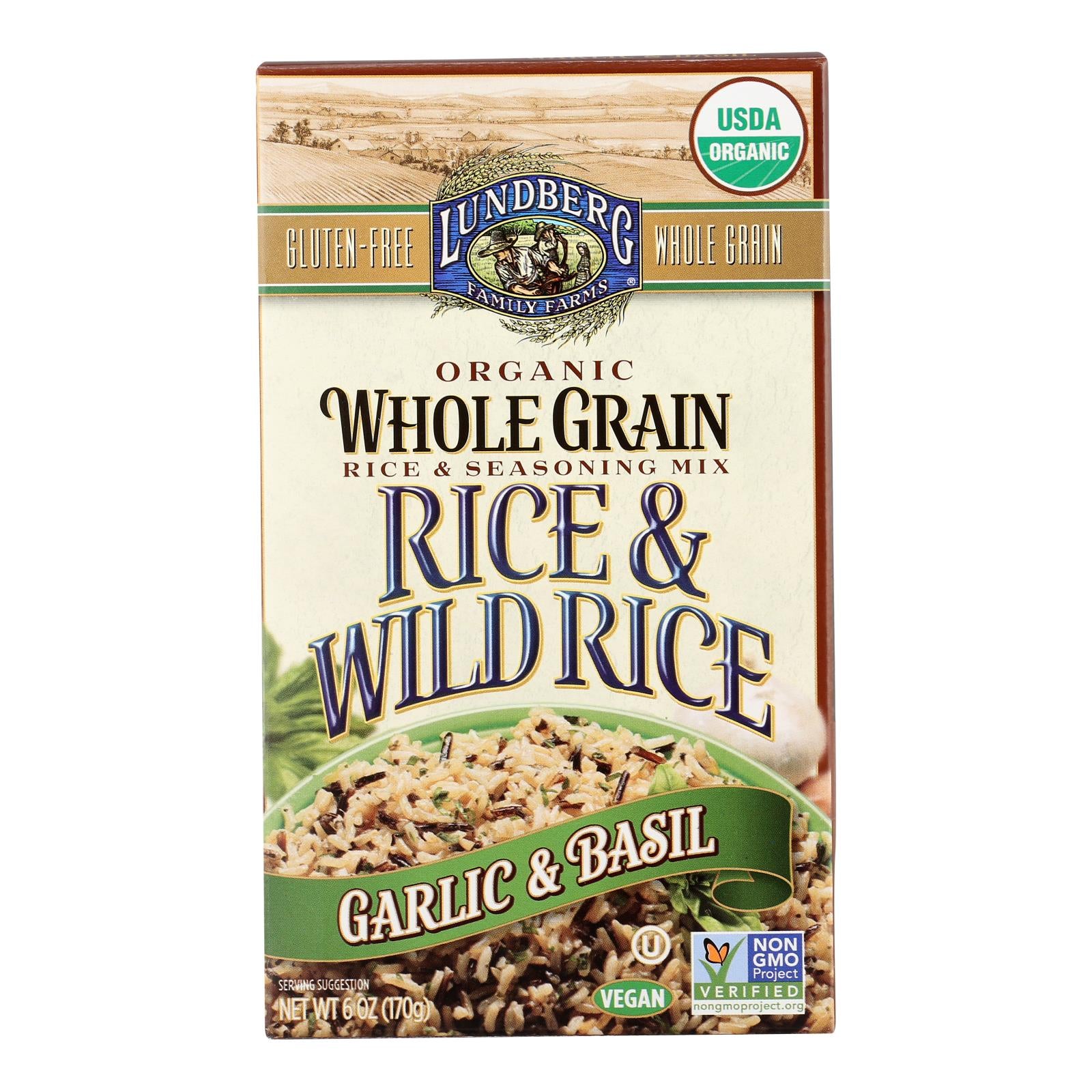 Lundberg Family Farms Whole Grain Rice And Wild Rice - Case Of 6 - 6 Oz. - GreatEagleInc