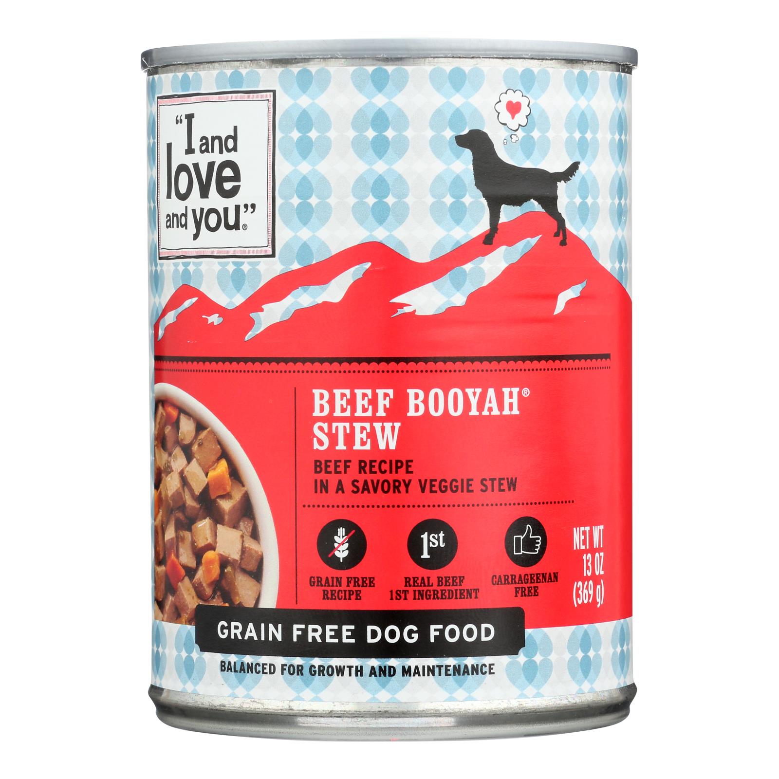 I And Love And You Beef Booyah Stew - Wet Food - Case Of 12 - 13 Oz. - GreatEagleInc