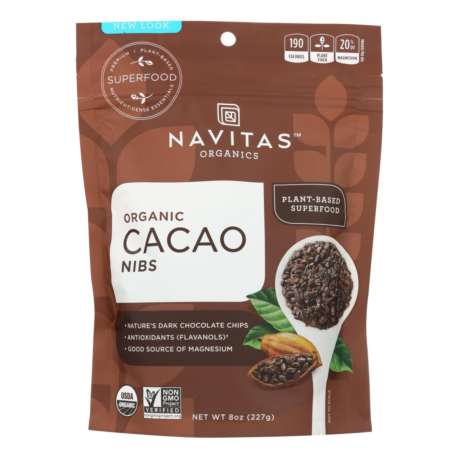 Navitas Naturals Cacao Nibs - Organic - Raw - 8 Oz - Case Of 12 - GreatEagleInc