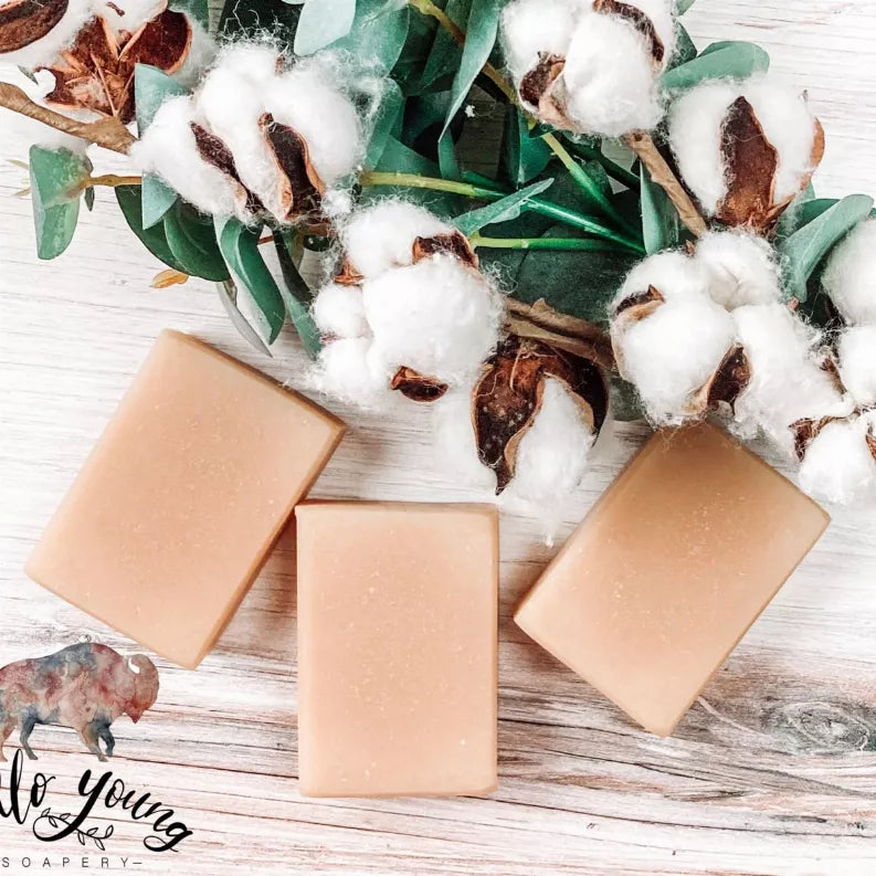 Eucalyptus & Cotton Goat Milk Soap - 1 / 0.5 - Home Decor
