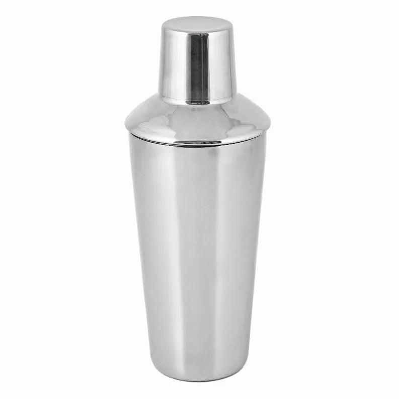 Stainless steel retro cocktail shaker with cap lid, 34 oz