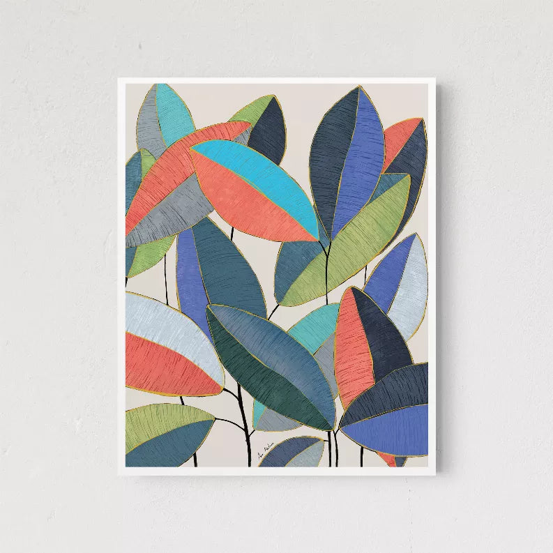 Ficus Leaves - 1 / 5x7 - Home Decor
