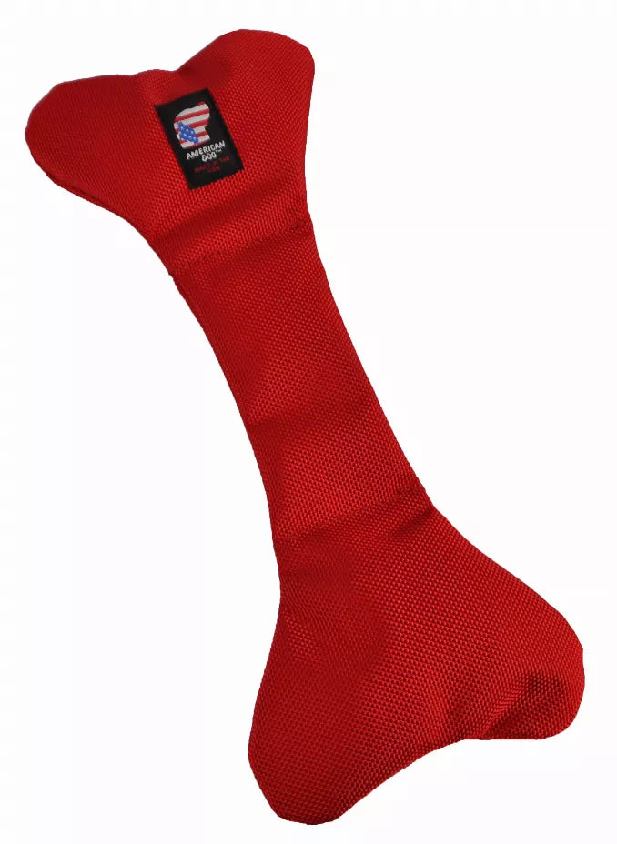 Bad To Da Bone Dog Toy - Medium - Red - Red / 1 - Pet Supplies