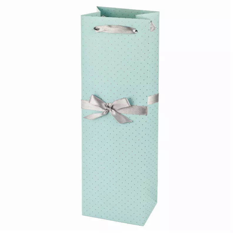 Elegant Blue And Silver Wine Bag By Cakewalk - Blue / 1 - Parties & Occasions