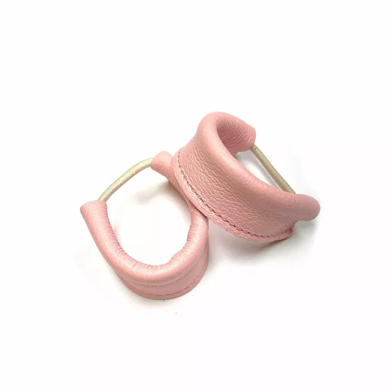 Idilika leather hair tie, bubblegum pink, loop design