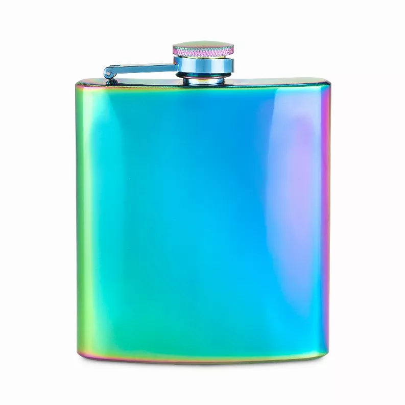 Blush Mirage iridescent stainless steel flask with screw cap, multicolor finish