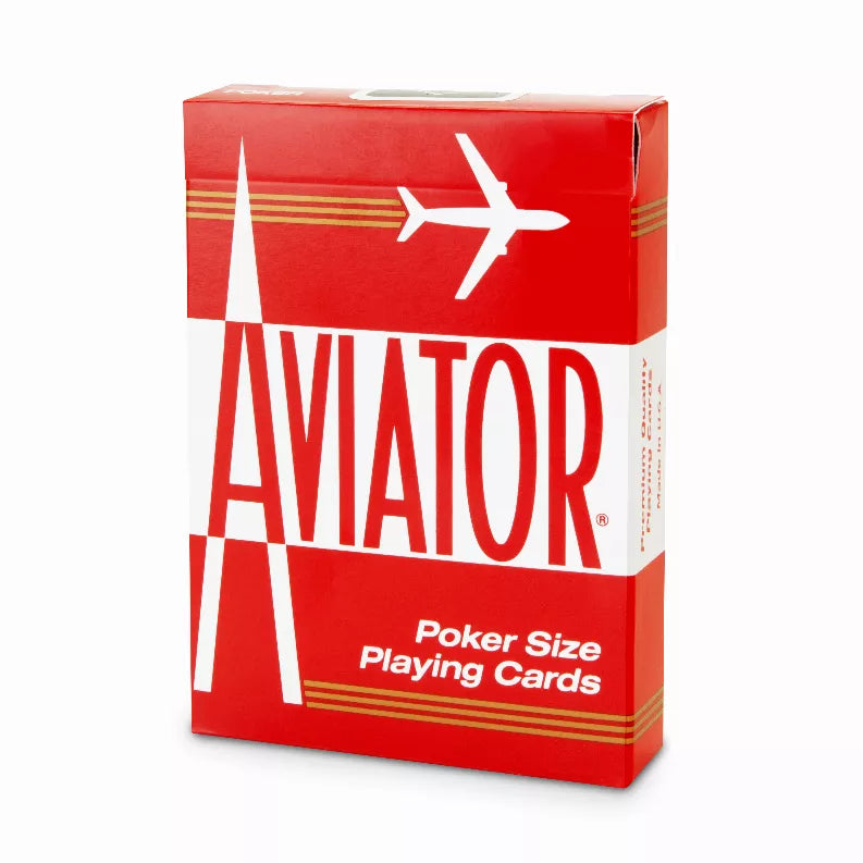 Aviator Poker Cards - Red / 1 - Apparel and Accessories
