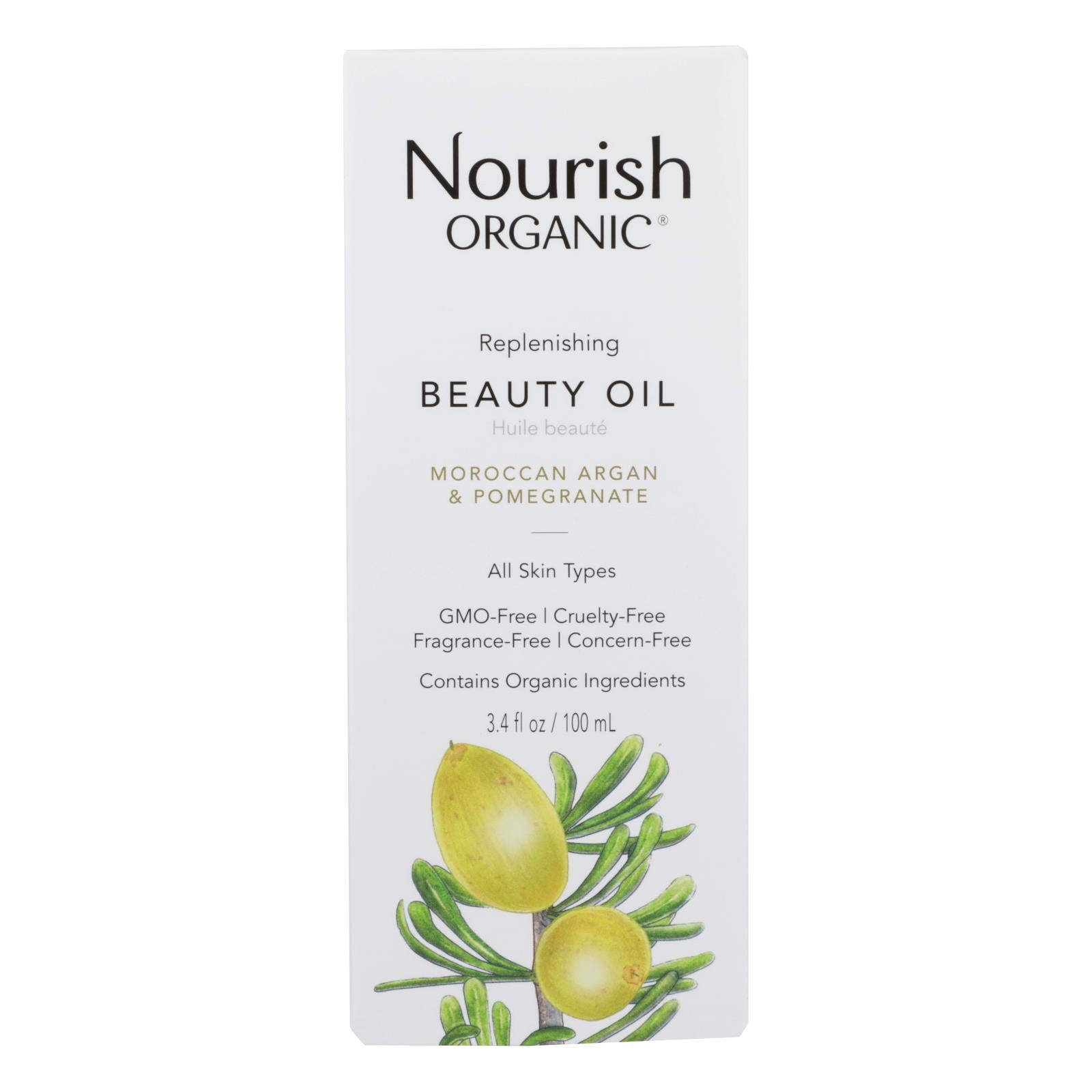 Nourish Organic Argan Oil - Replenishing Multi Purpose - 3.4 Oz - Eco-Friendly Home & Grocery