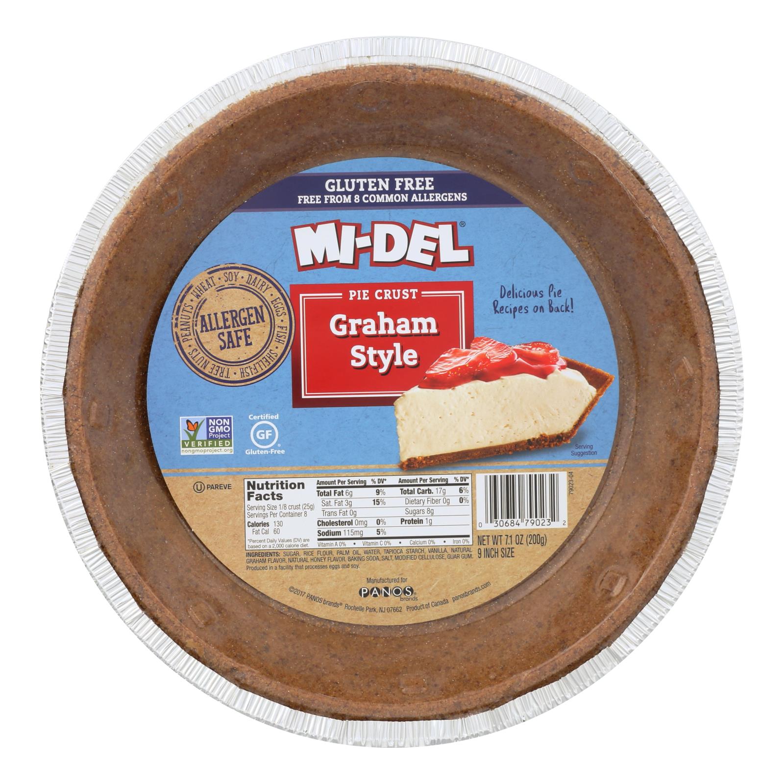 Midel Gluten Free Graham Style Pie Crust - Case Of 12 - 7.1 Oz. - GreatEagleInc