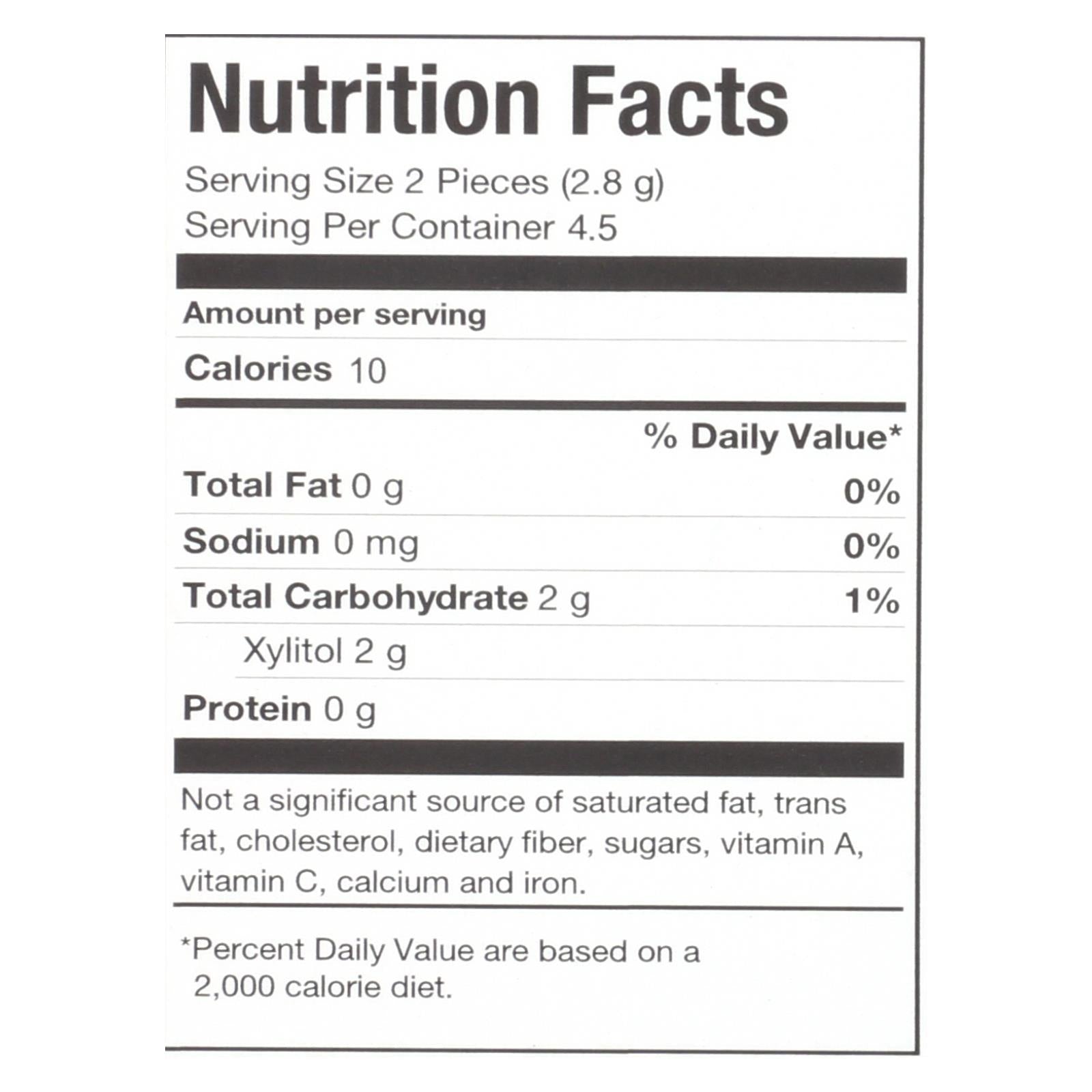 Pur Gum - Peppermint - Aspartame Free - 9 Pieces - 12.6 G - Case Of 12 - GreatEagleInc