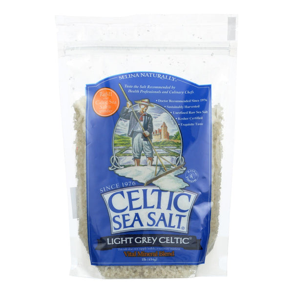 Celtic Sea Salt Reseal Bag - Light Grey - Case Of 6 Lbs - GreatEagleInc