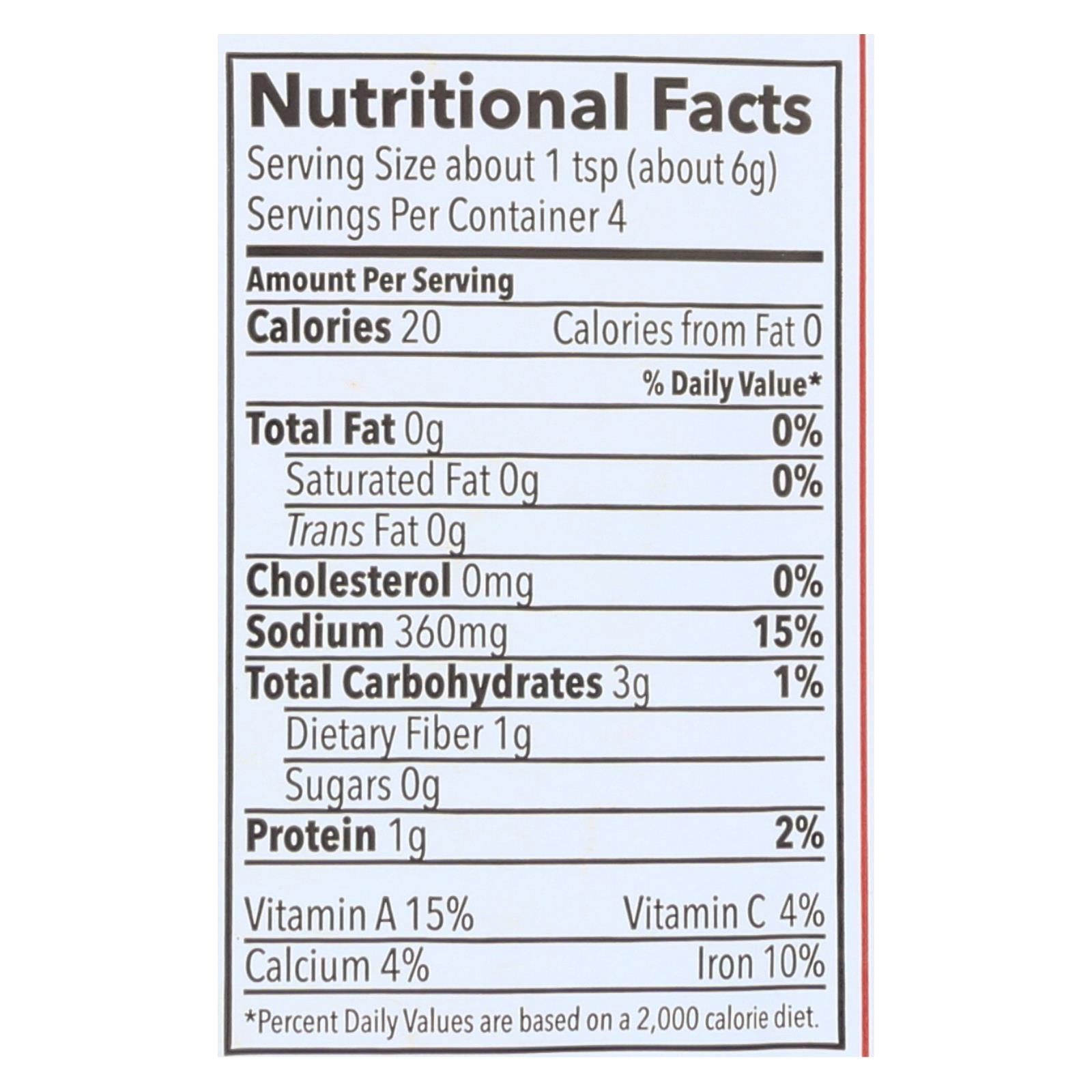 Riega Foods Seasoning - Organic - Taco - No. 4 - .9 Oz - Case Of 8 - GreatEagleInc