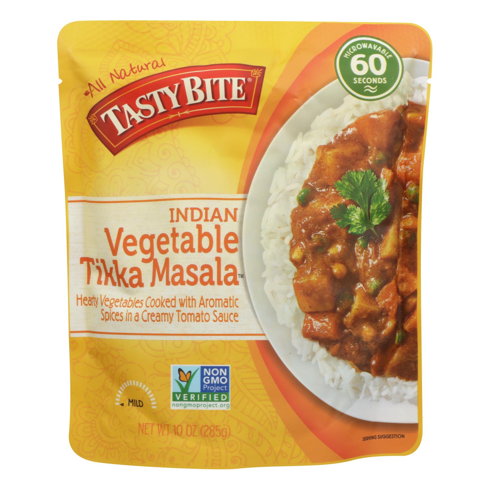 Tasty Bite Entree - Indian Cuisine - Vegetable Tikka Masala - 10 Oz - Case Of 6 - GreatEagleInc