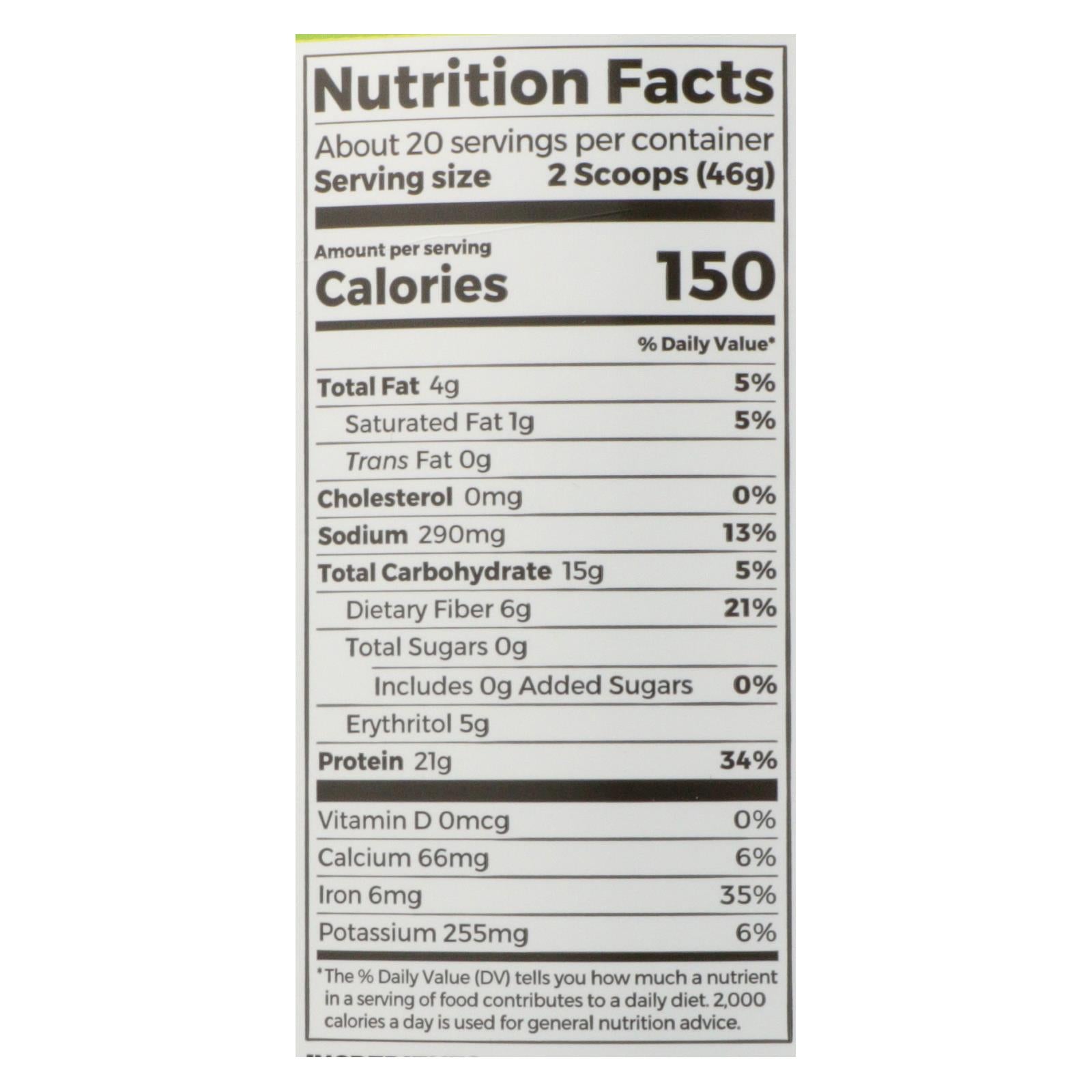 Orgain Organic Protein Powder - Plant Based - Creamy Chocolate Fudge - 2.03 Lb - GreatEagleInc