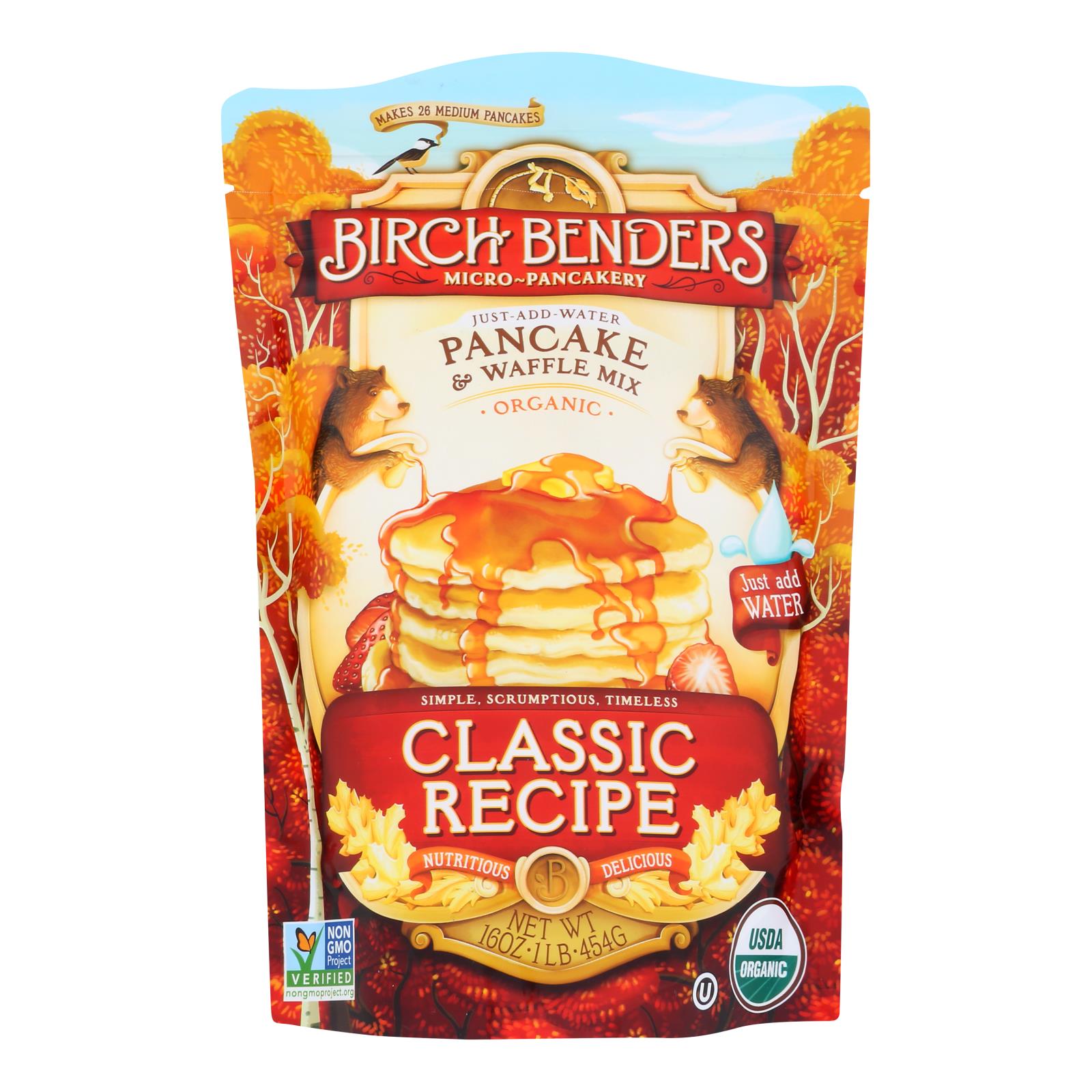 Birch Benders Pancake And Waffle Mix - Classic - Case Of 6 - 16 Oz. - Eco-Friendly Home & Grocery