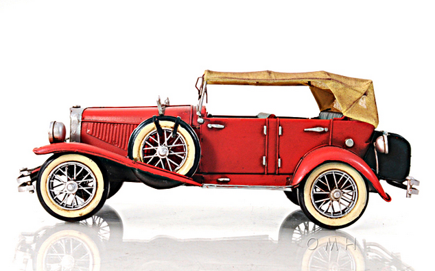 1933 Red Duesenberg J Model Convertible Coupe- 1:12 Scale - Home Decor | 30 DAYS, Home & Garden, Home Decor