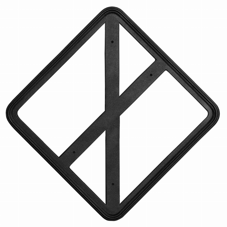 Diamond Or Square Frame - Black / 1 / 24"x24" - Sports