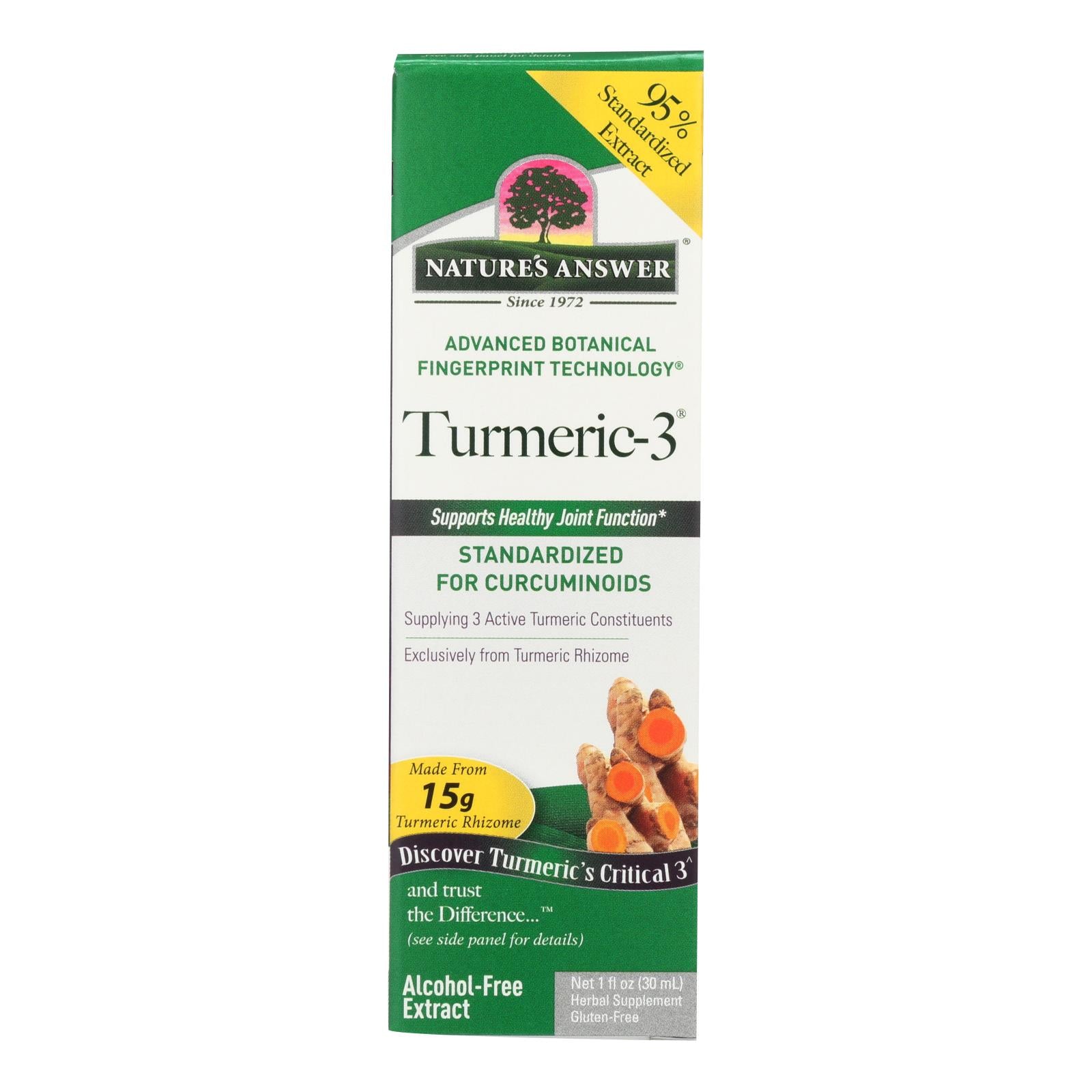 Nature's Answer - Turmeric-3 - Liquid - 1 Oz - Eco-Friendly Home & Grocery