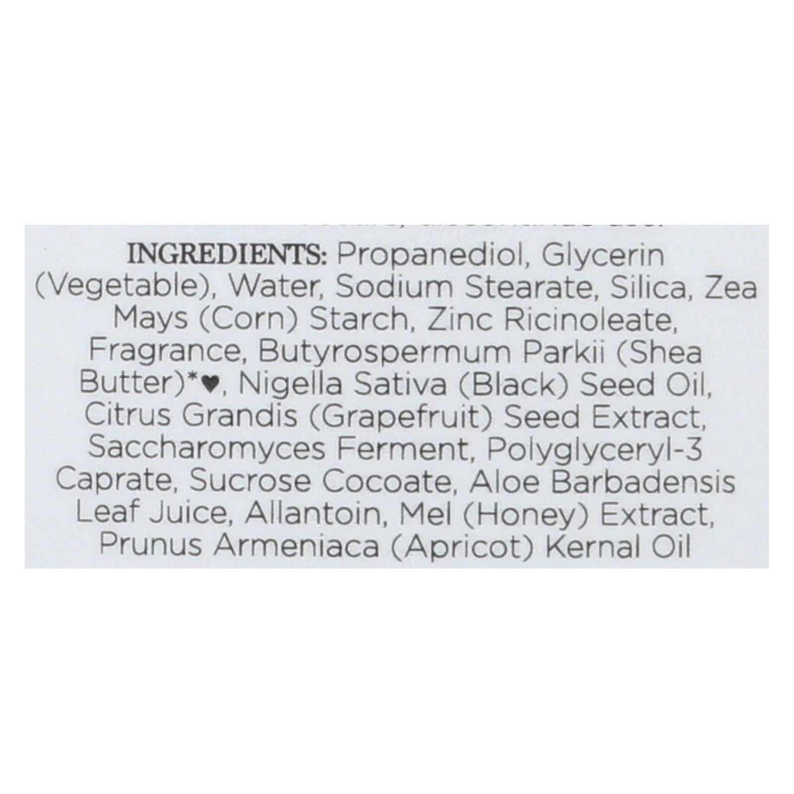 Nubian Heritage Deodorant - All Natural - 24 Hour - Honey And Black Seed - 2.25 Oz - 1 Each - GreatEagleInc