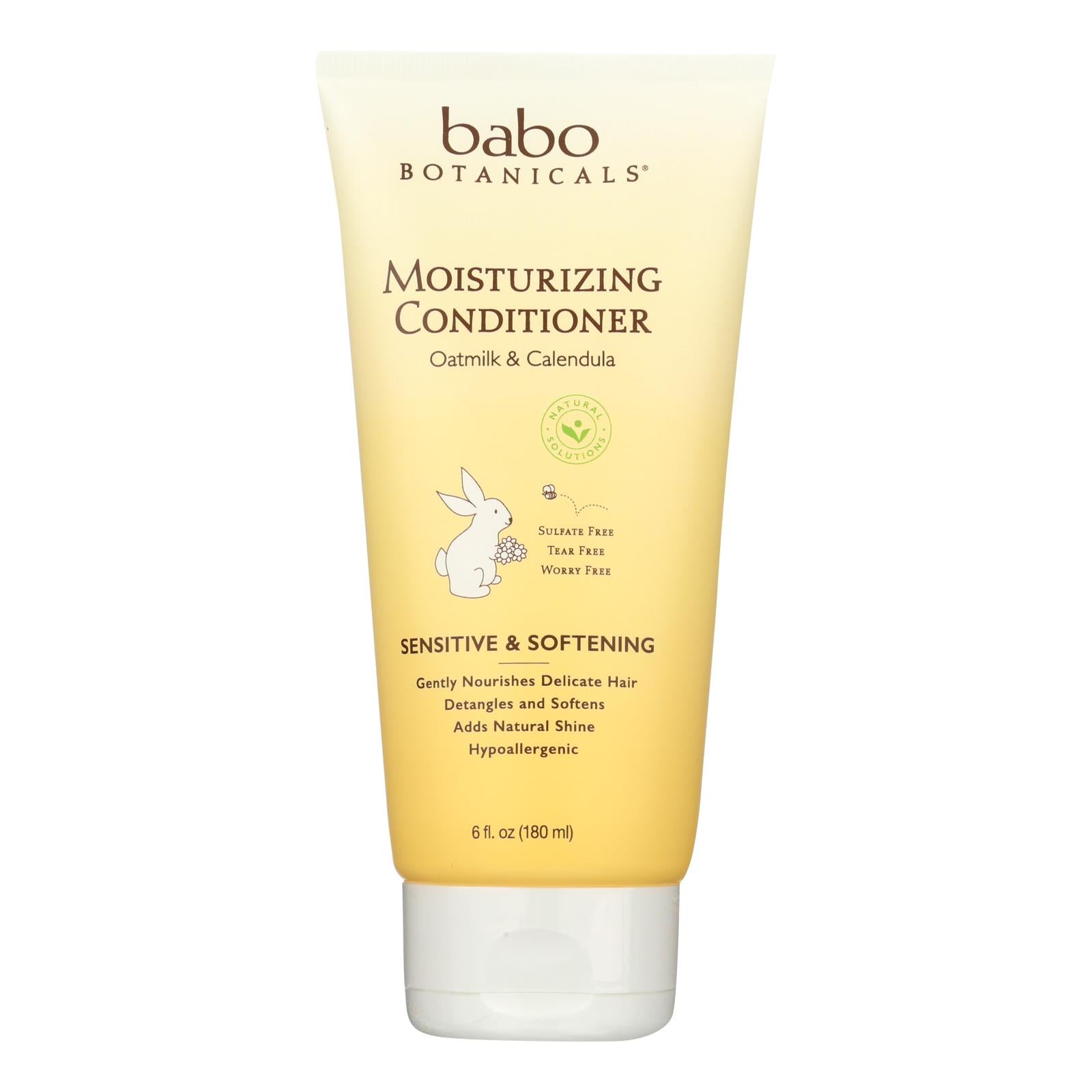 Babo Botanicals - Conditioner - Moisturizing - Oatmilk - 6 Oz - GreatEagleInc