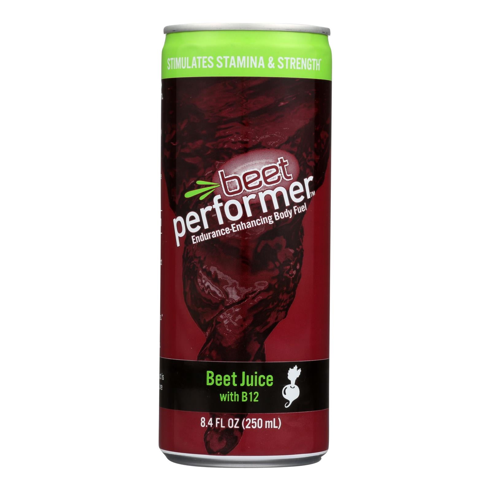 Beet Performer Beet Juice - B12 - Case Of 12 - 8.4 Fl Oz. - GreatEagleInc