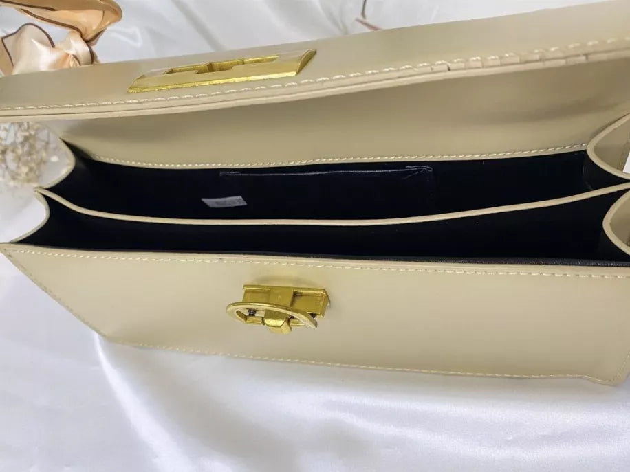 Esther Shoulder Bag - Beige / 1 / 28 x 12.5 x 9 x 25.5 - Bags & Wallets