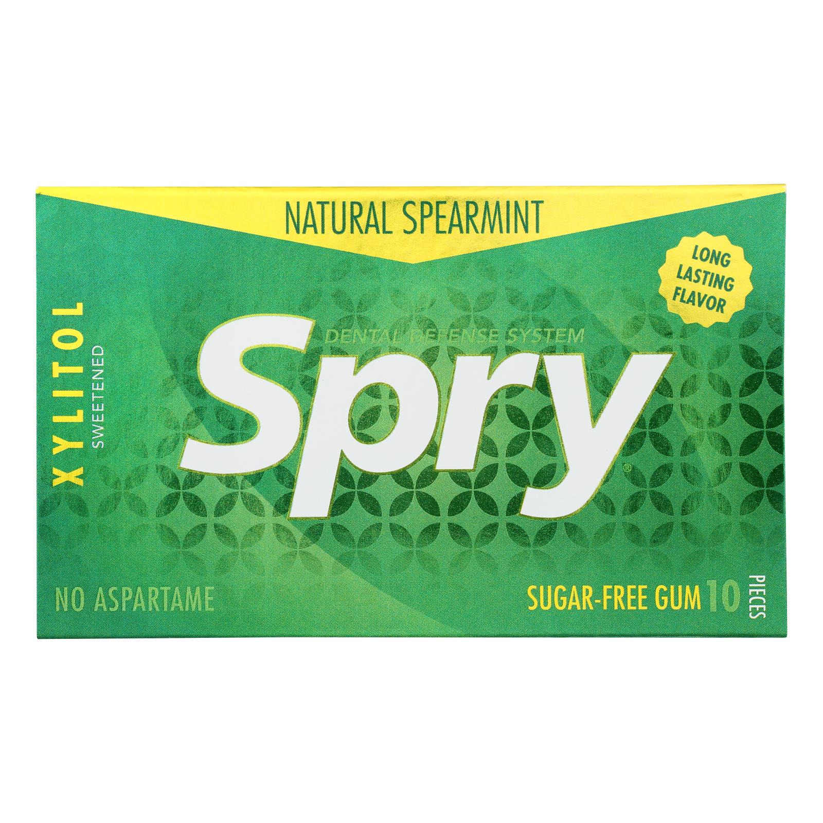 Spry Xylitol Gems - Spearmint - Case Of 20 - 10 Count - GreatEagleInc