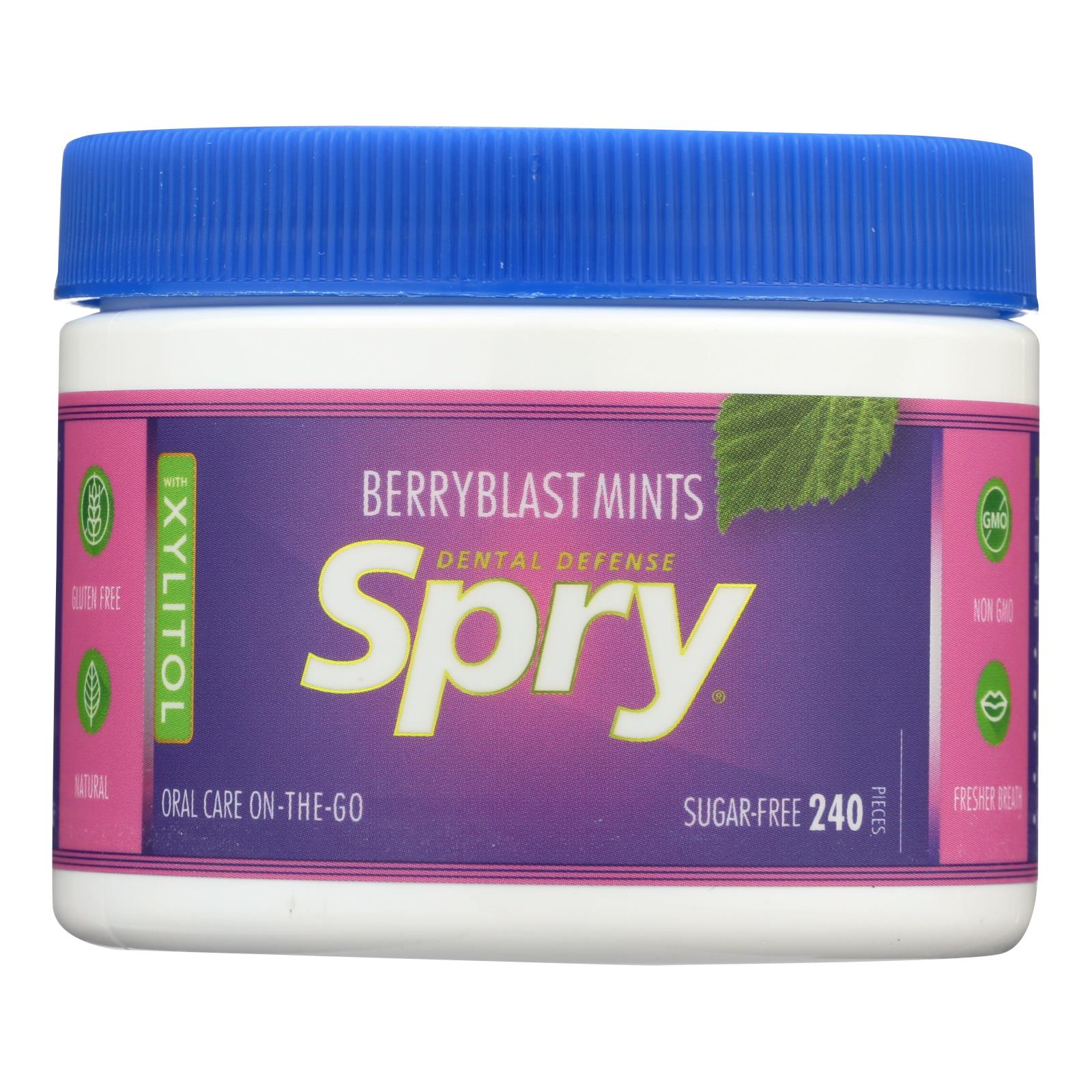 Spry Xylitol Mints - Berry Blast - 240 Count - GreatEagleInc