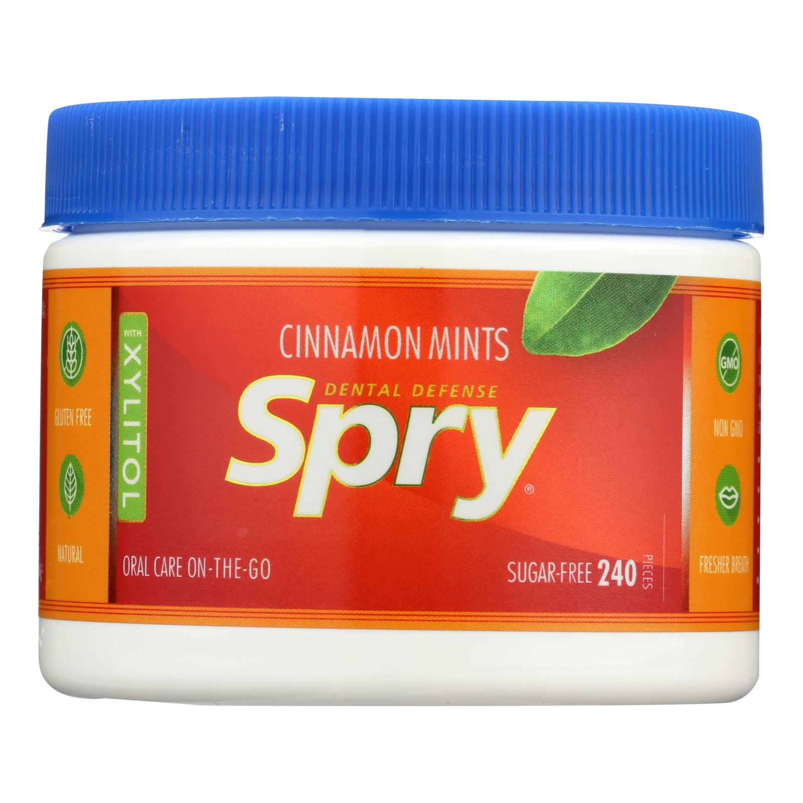Spry Xylitol Gems - Cinnamon - 240 Count - GreatEagleInc